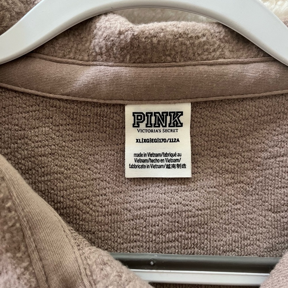 PINK Reverse Fleece Shacket - Picture 5 of 6